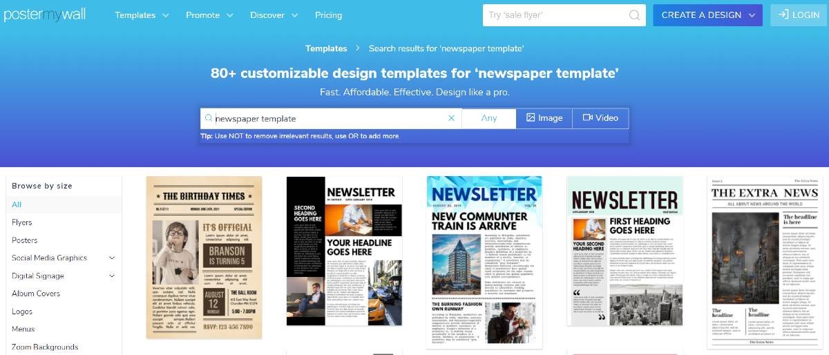 newspaper template newspaper template